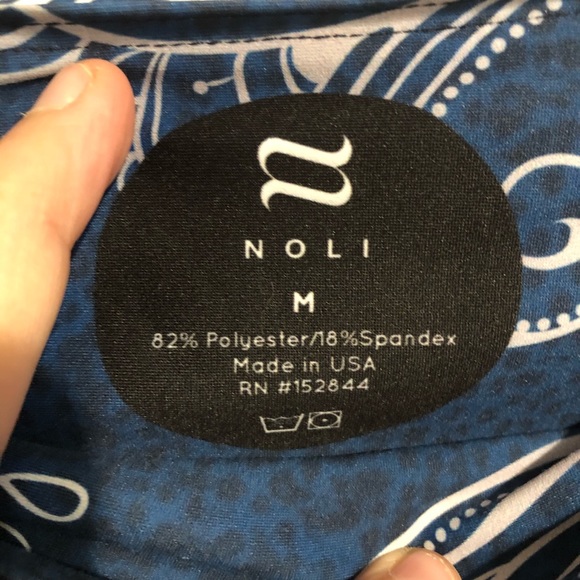 Noli black blue yoga pants ankle length med - Picture 5 of 6